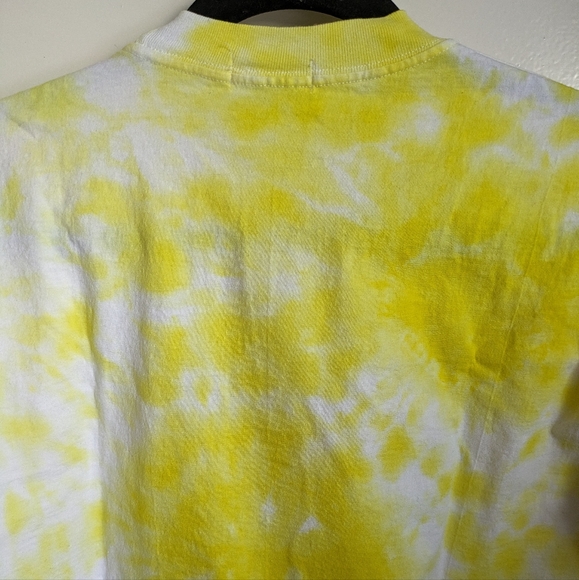 Baguio Philippines Yellow White Tie-dye Souvenir T-Shirt Large Sunflower - Picture 9 of 11